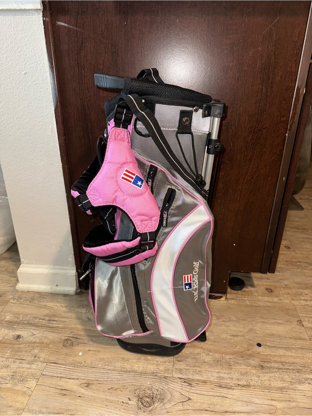 Pink & Gray Kids Golf Bag – Carry Stand Bag
